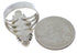 Southwest Multicolor Inlay Silver Ring Size 7-3/4 JX38207